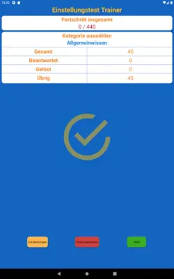 Einstellungstest Trainer android App screenshot 2
